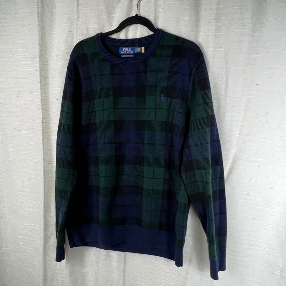 Polo Ralph Lauren Blackwatch Tartain Plaid Merino Wool Sweater
Mens XL